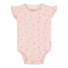Roze body met bloemetjes - Sleeveless bodysuit fairy flowers